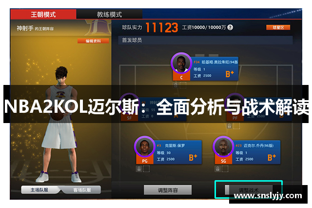 NBA2KOL迈尔斯：全面分析与战术解读